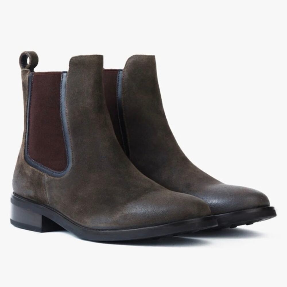 Thursday Boot Co Duchess Chelsea Boots Size 8 US Shadow Grey Suede Ankle Booties